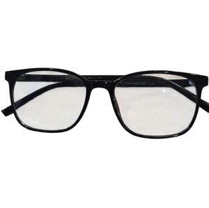 Brand Stylish Black Square Glasses-lot ns 1124 ou eric fg blk, 1Size, Black.